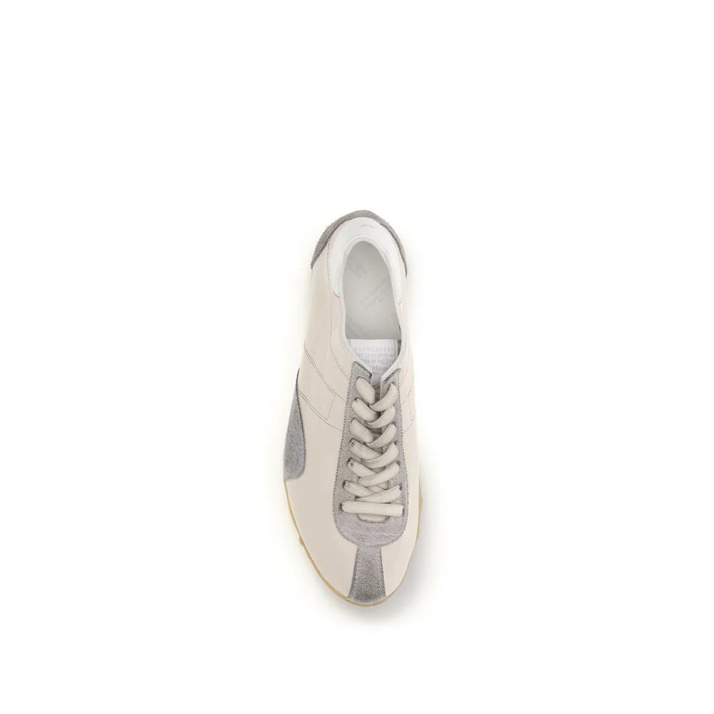 Margiela Beigefarbene Bos Taurus Sneaker aus Kalbleder - EU41/US8