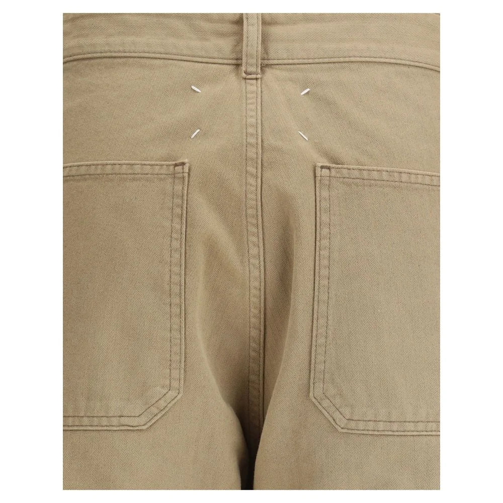 Margiela Beige Cotton Cargo Pants - Cargo Pants