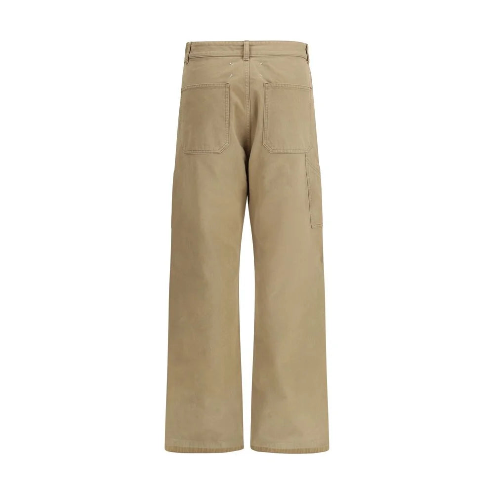 Margiela Beige Cotton Cargo Pants - Cargo Pants