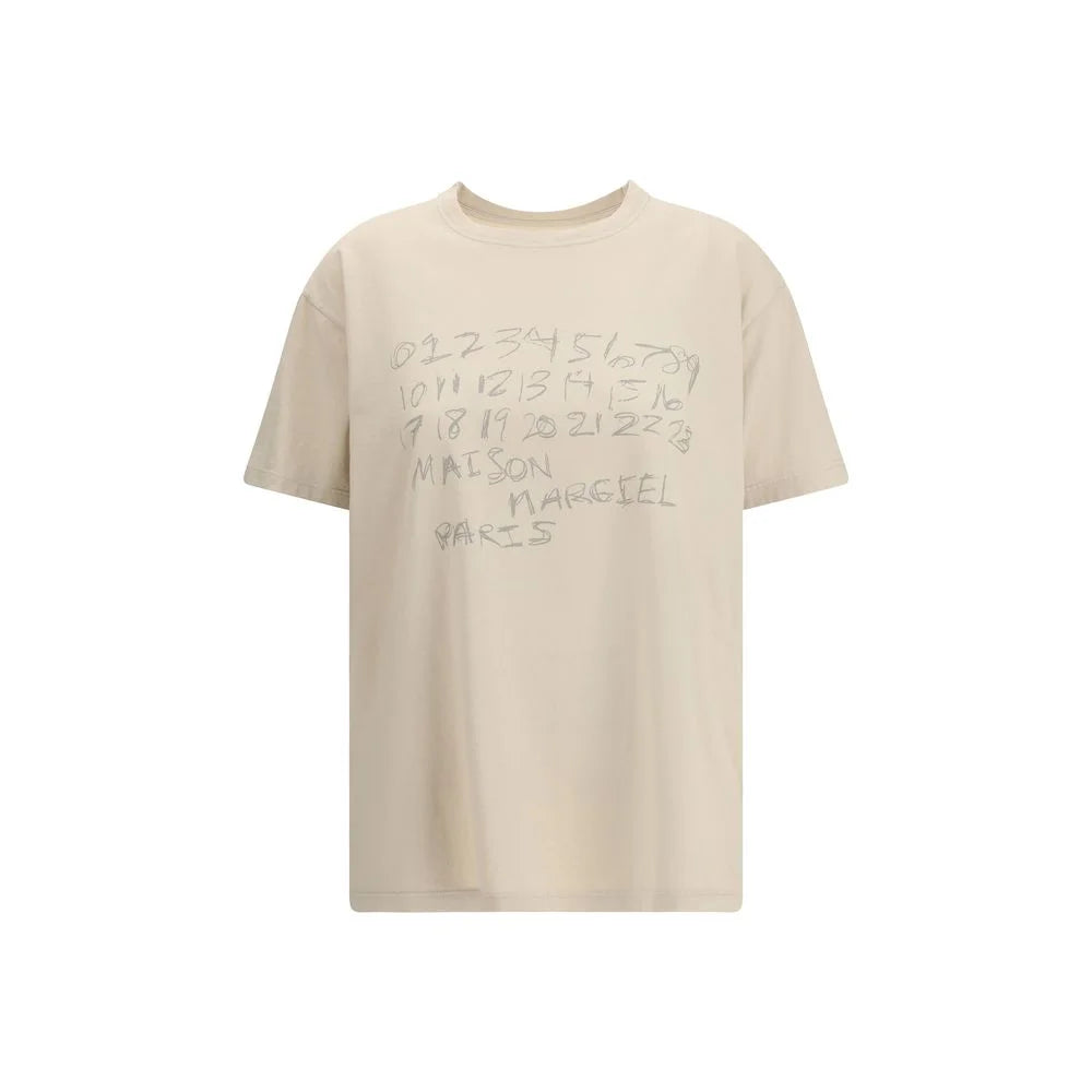Margiela Beige Cotton T-Shirt