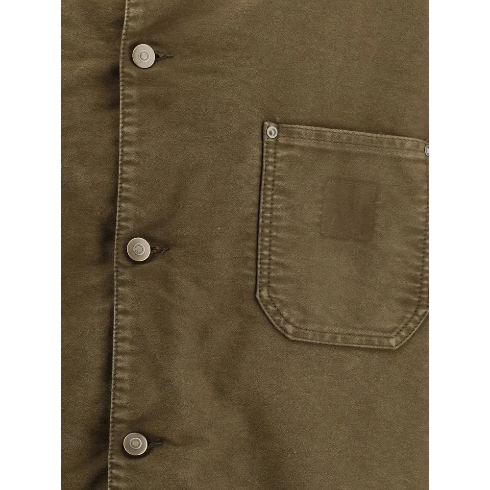 Margiela Bicolor Cotton Denim Jacket