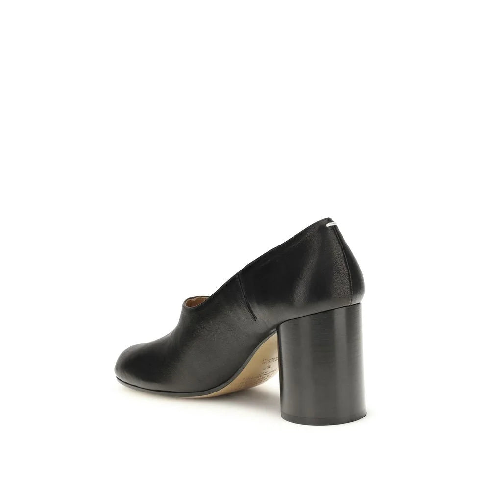 Margiela Black Calf Leather Bos Taurus Platform Pumps