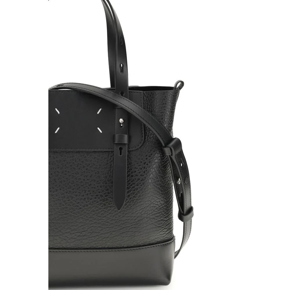 Margiela Black Calf Leather Bos Taurus Shoulder Bag