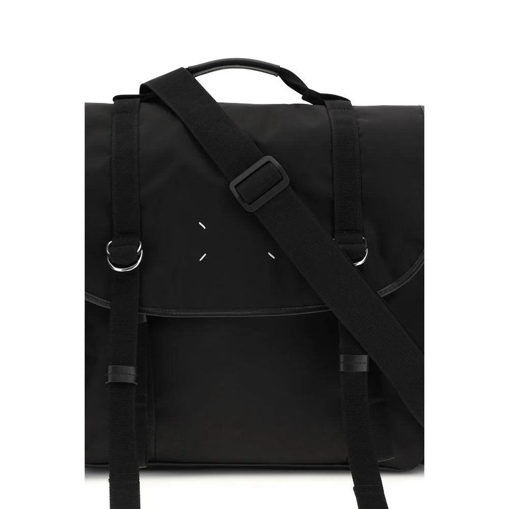 Margiela Black Calf Leather Bos Taurus Shoulder Bag