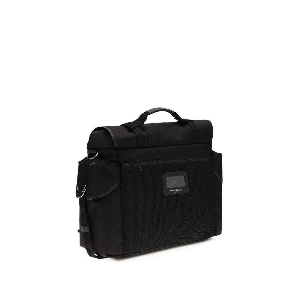 Margiela Black Calf Leather Bos Taurus Shoulder Bag