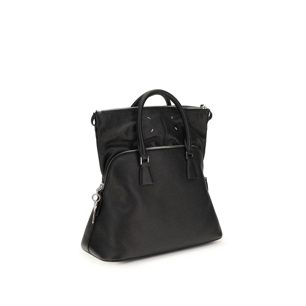 Margiela Black Calf Leather Bos Taurus Shoulder Bag