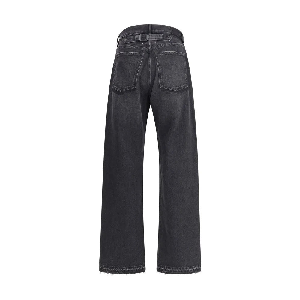 Margiela Black Cotton High-Waisted Jean