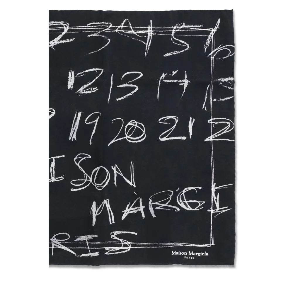 Margiela Black Silk Scarf
