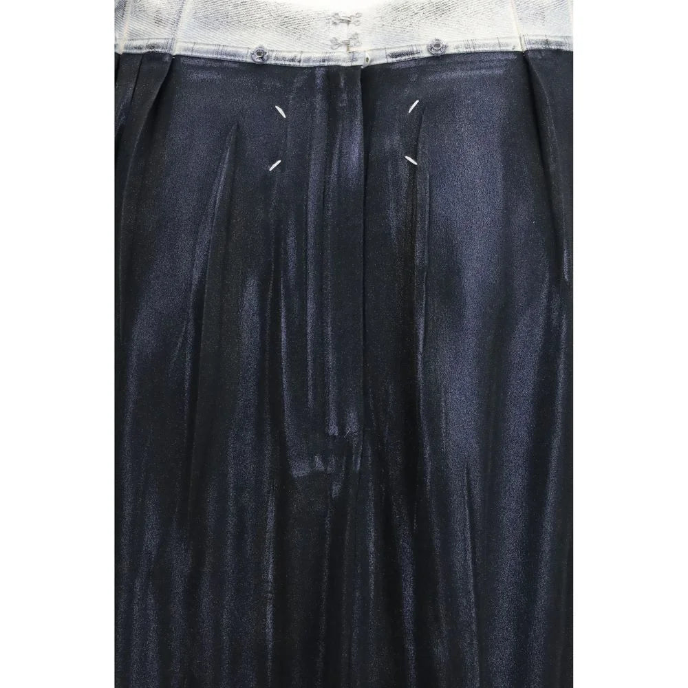 Margiela Blue Acetate Midi Skirt - IT44 | L