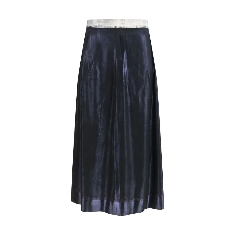 Margiela Blue Acetate Midi Skirt - IT44 | L