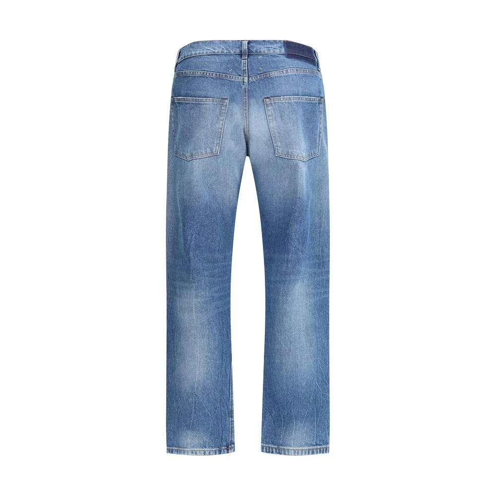 Margiela Blue Cotton Jeans - Jeans