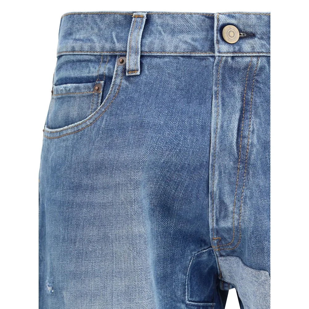 Margiela Blue Cotton Jeans - Jeans