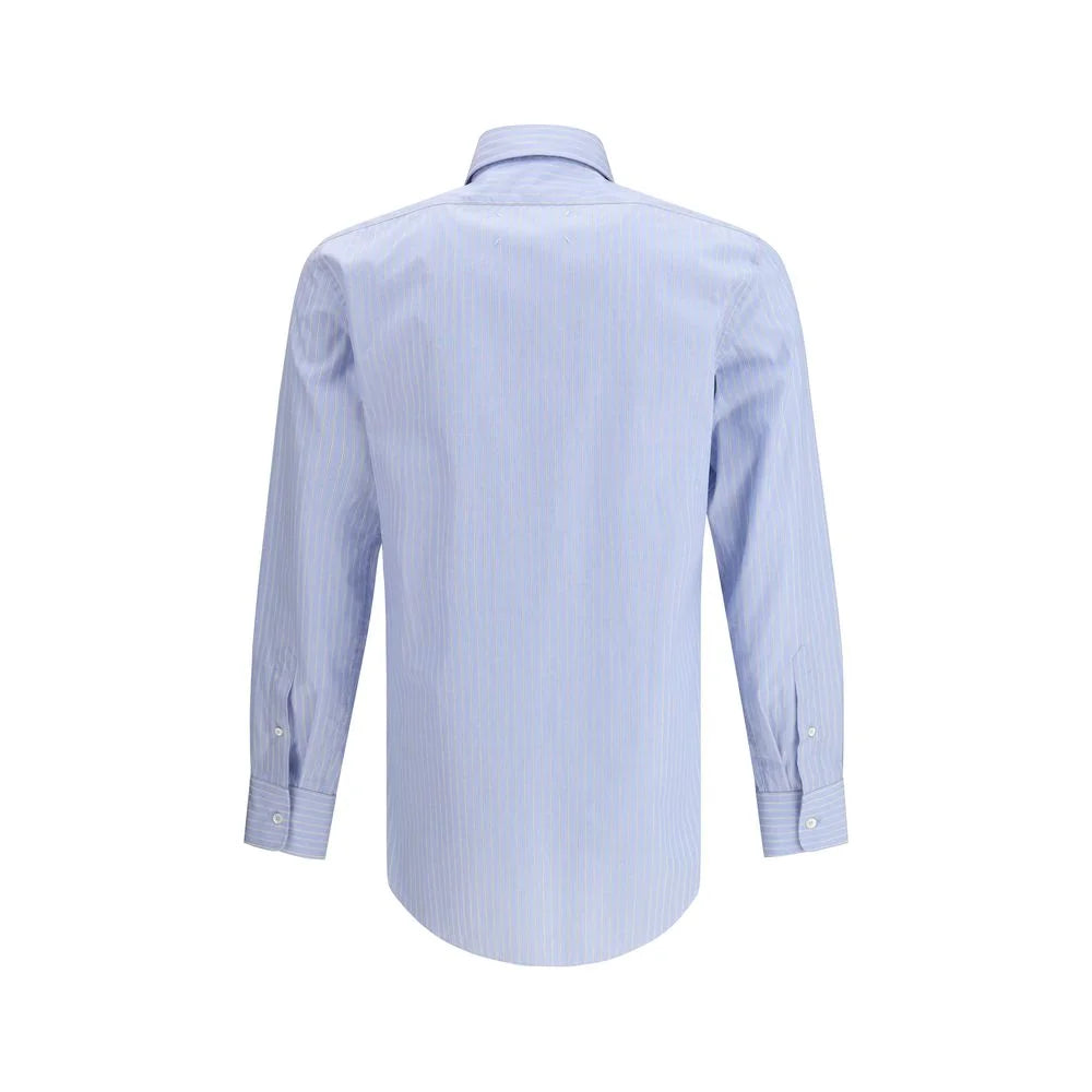 Margiela Blue Cotton Pattern Shirt