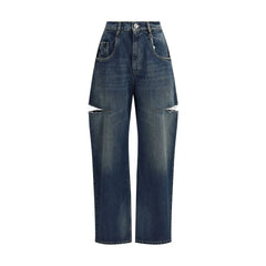 Margiela Denim Jeans with Cut-Out Detail - Jeans