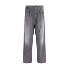 Margiela Gray Cotton Jeans Denim