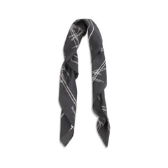 Écharpe en soie grise Margiela