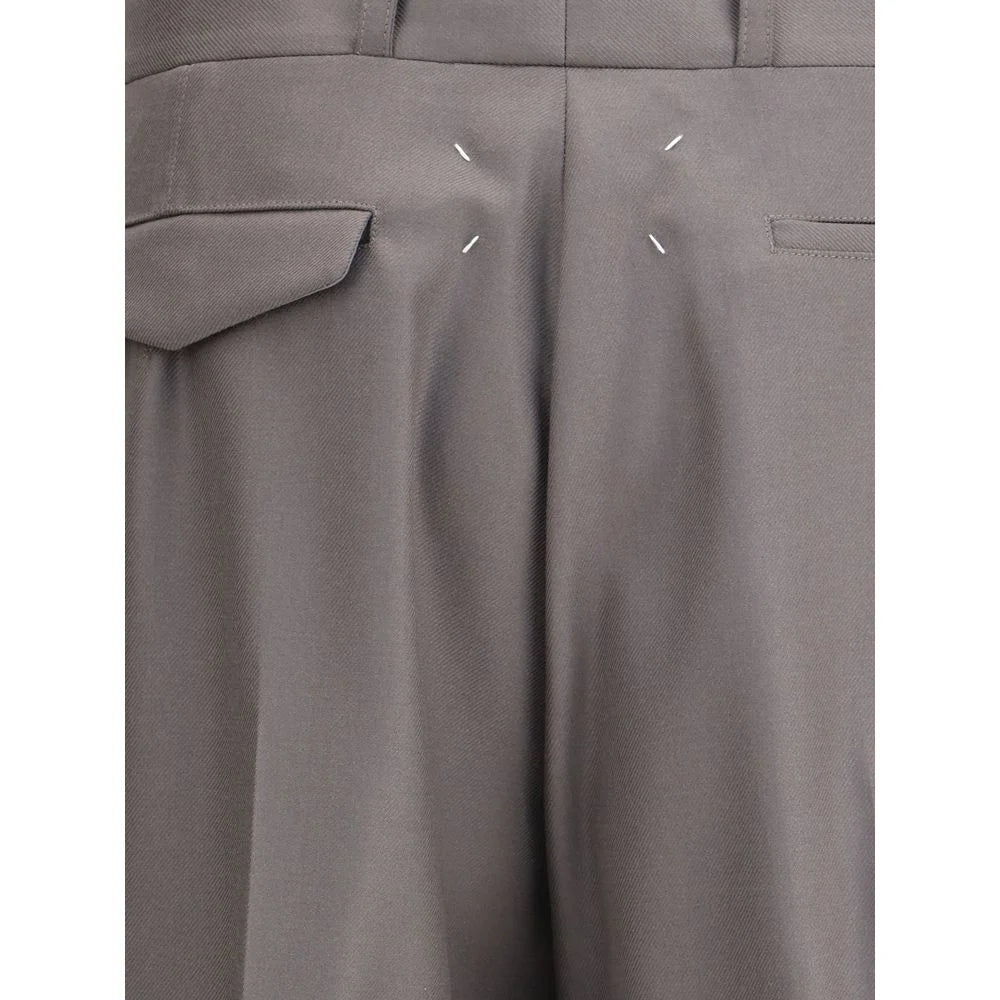 Margiela Green Wool Trousers - IT48 | M