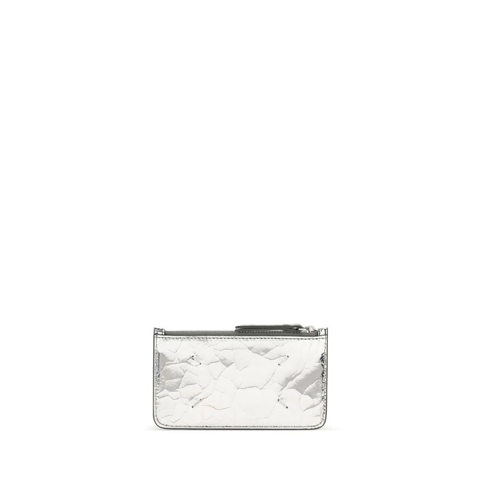 Margiela Silver Calf Leather Bos Taurus Wallet