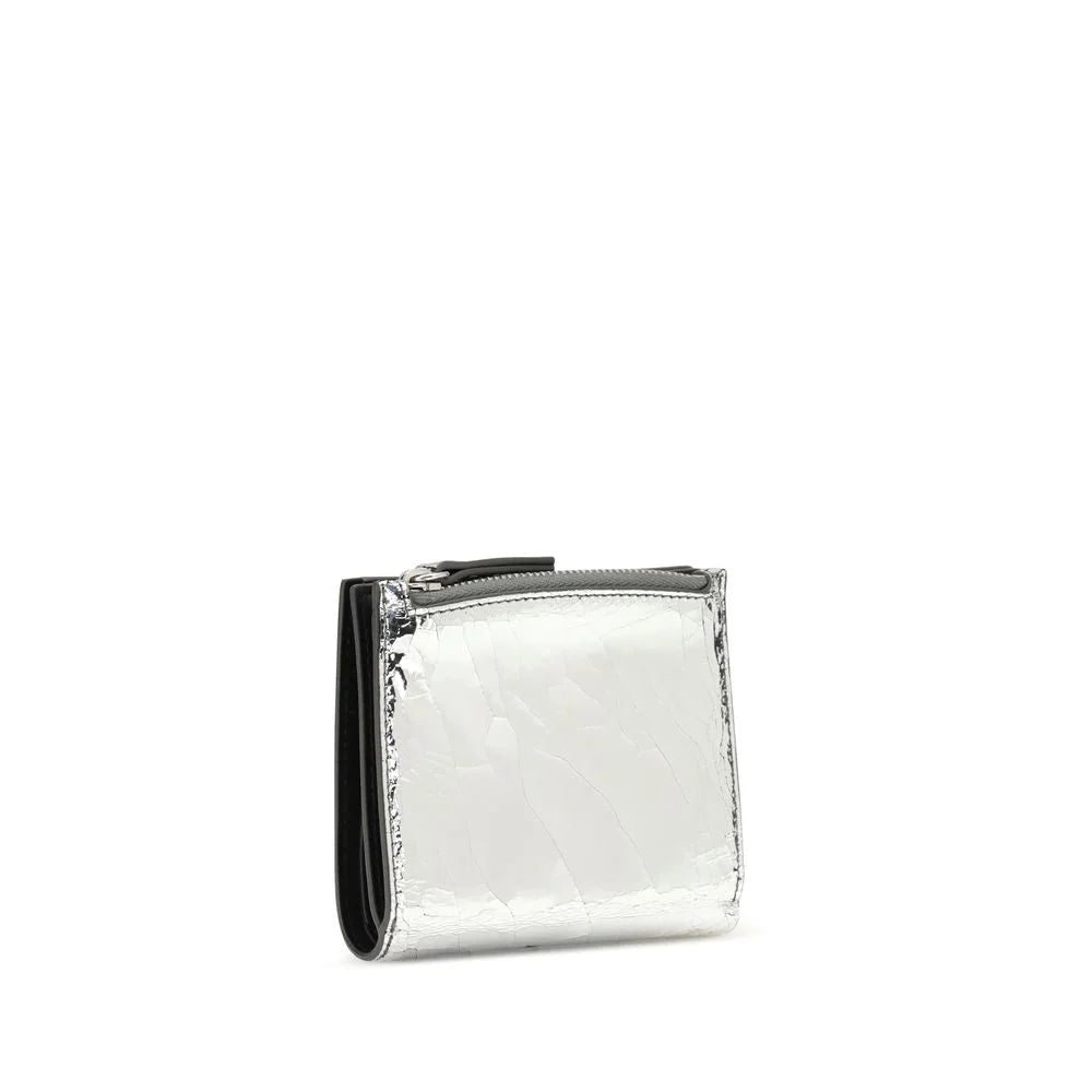 Margiela Silver Calf Leather Bos Taurus Wallet