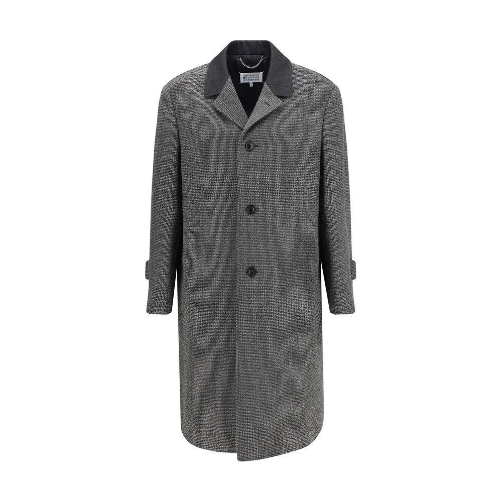 Margiela Single-breasted coat in virgin wool blend