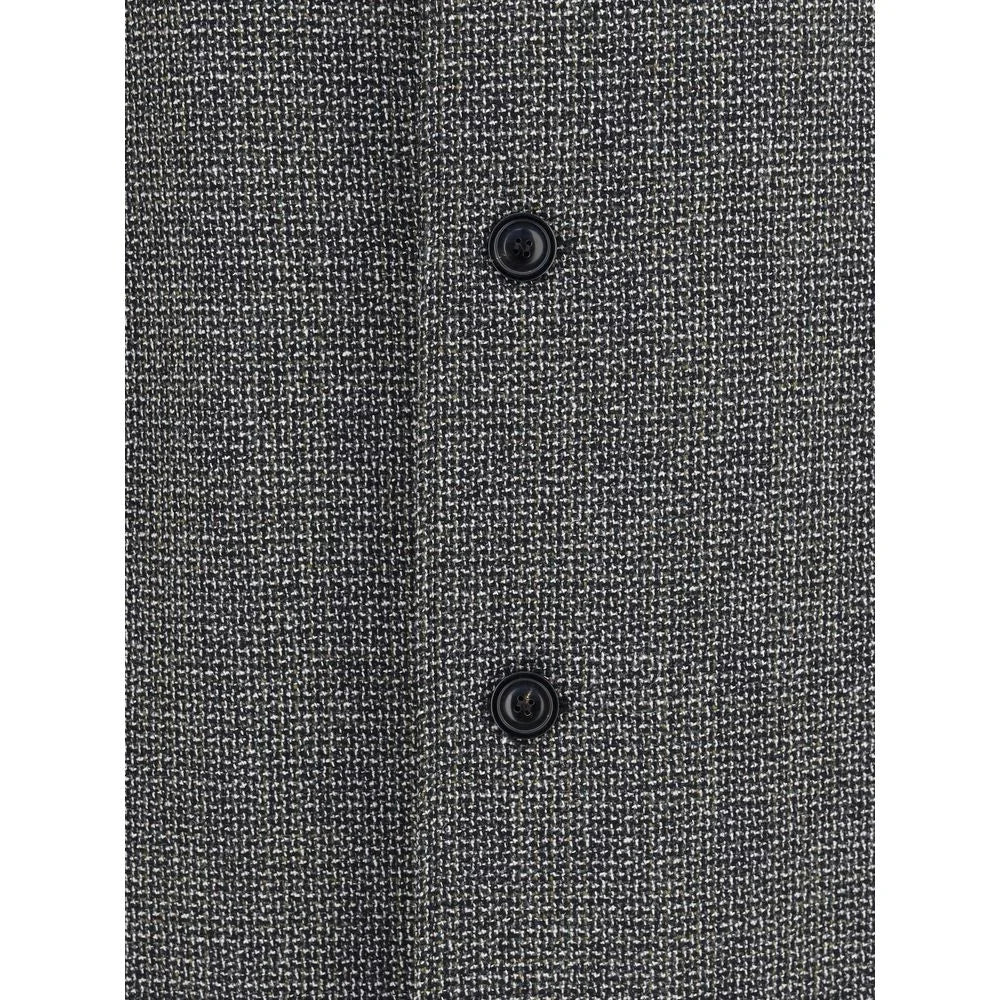 Margiela Single-breasted coat in virgin wool blend - Overcoats