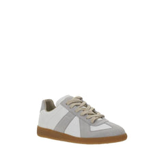 Margiela White Calf Leather Bos Taurus Low Top Sneakers - EU40/US10