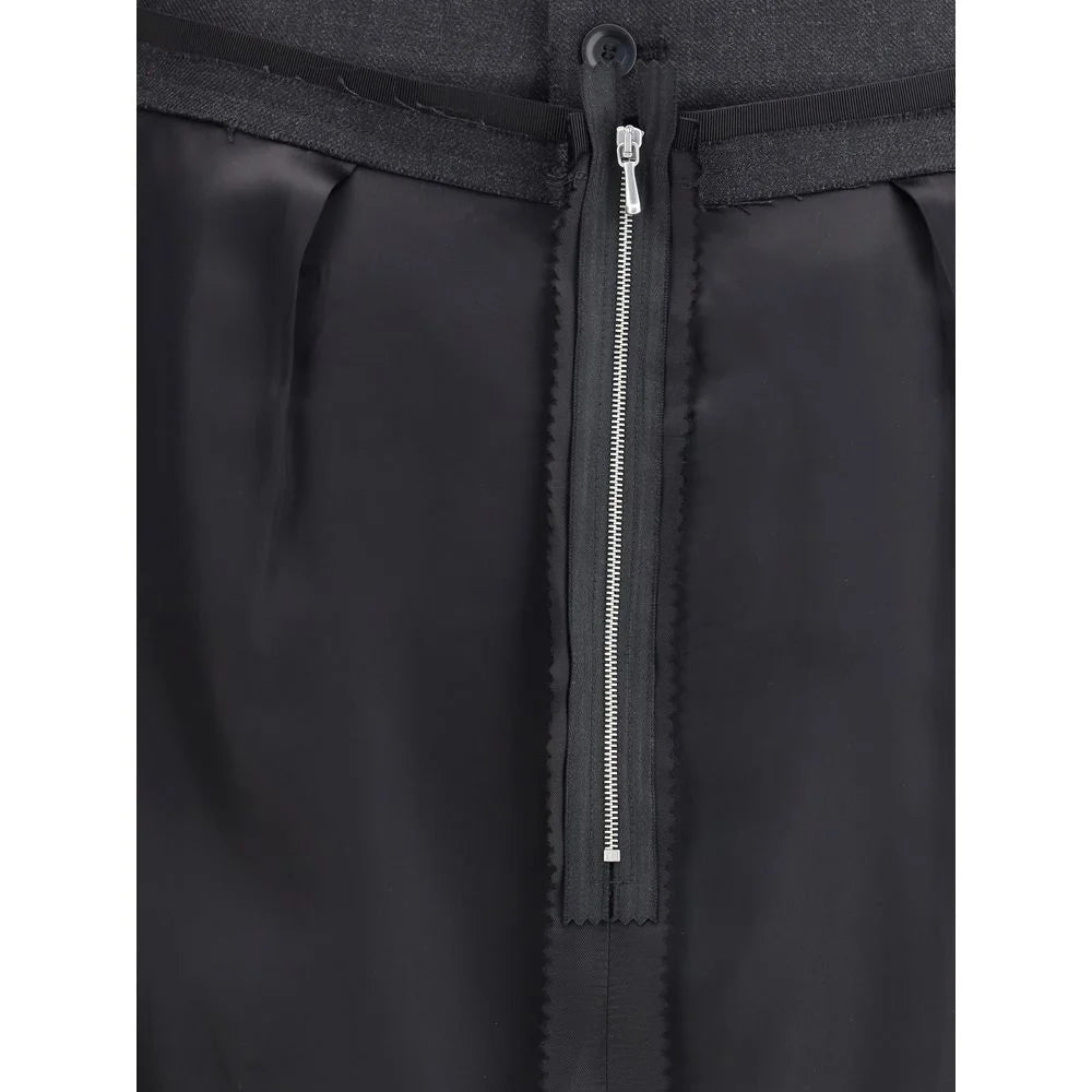 Margiela Wool Midi Skirt - Skirts
