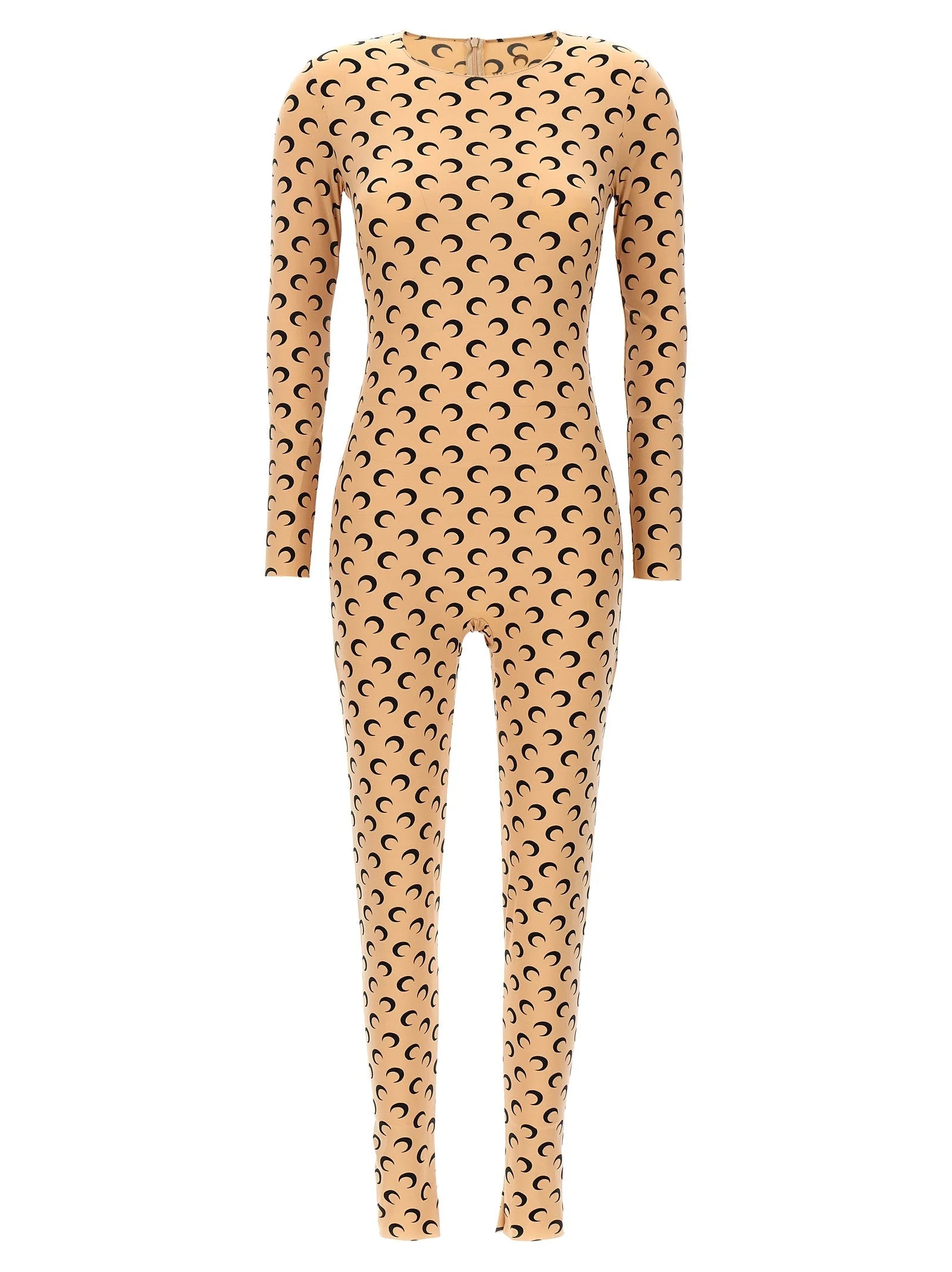 Marine Serre Beige Polyamide Jumpsuit