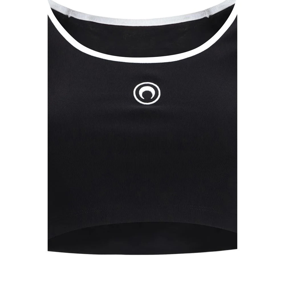 Marine Serre Sort Bomulls Treningsdress