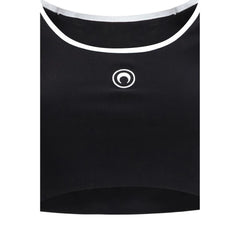 Marine Serre Sort Bomulls Treningsdress