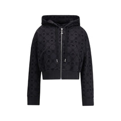 Marine Serre Black Cotton Sweatshirt - S