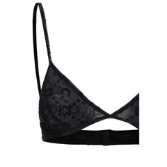 Marine Serre Black Polyamide Bra - M