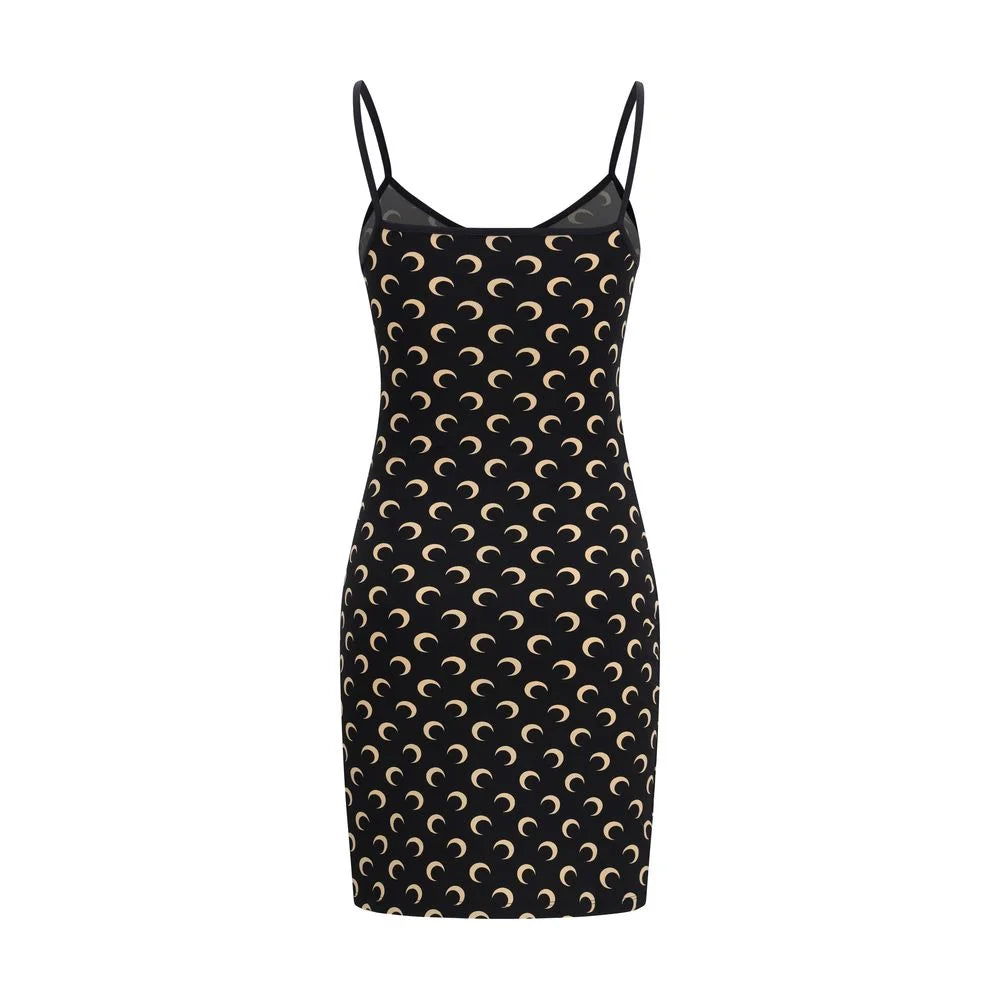 Marine Serre Black Polyamide Casual Dress