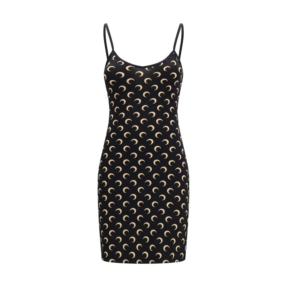 Marine Serre Black Polyamide Casual Dress