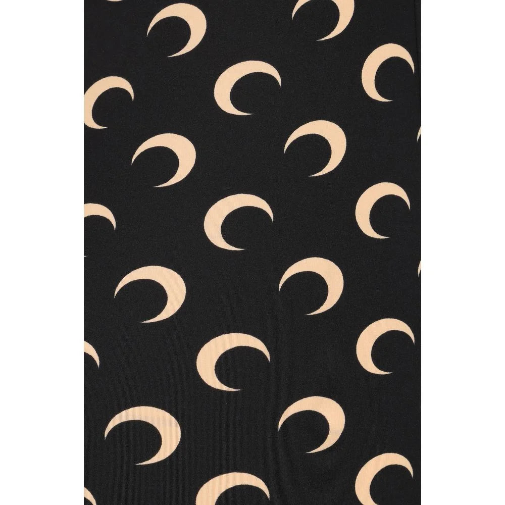 Marine Serre Black Polyamide Leggings