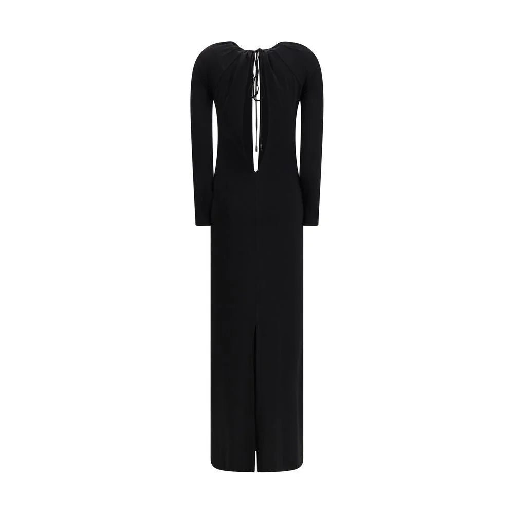 Marine Serre Black Viscose Casual Dress
