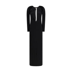 Marine Serre Black Viscose Casual Dress