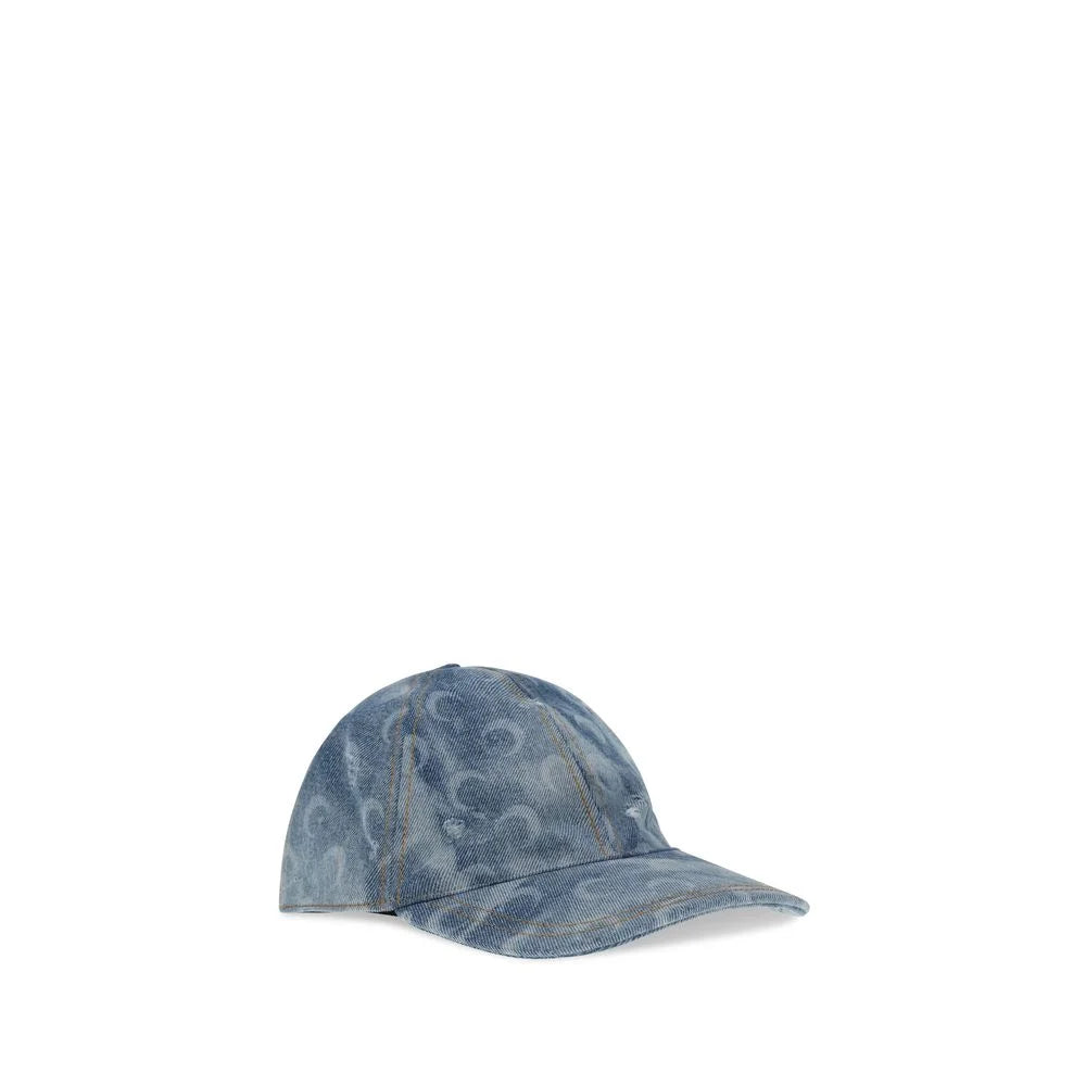 Marine Serre Blue Cotton Cap (Baseball Hat) - UNI