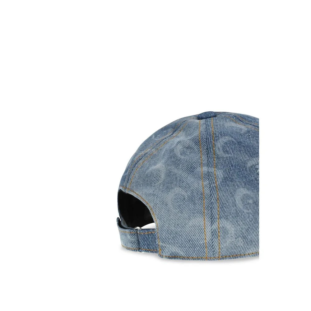 Marine Serre Blue Cotton Cap (Baseball Hat) - UNI