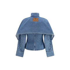 Marine Serre Blue Cotton Denim Jacket - IT38 | S