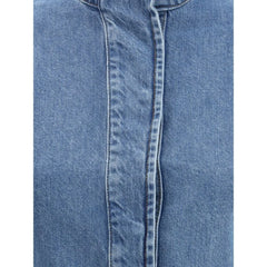 Marine Serre Blue Cotton Denim Jacket - IT38 | S