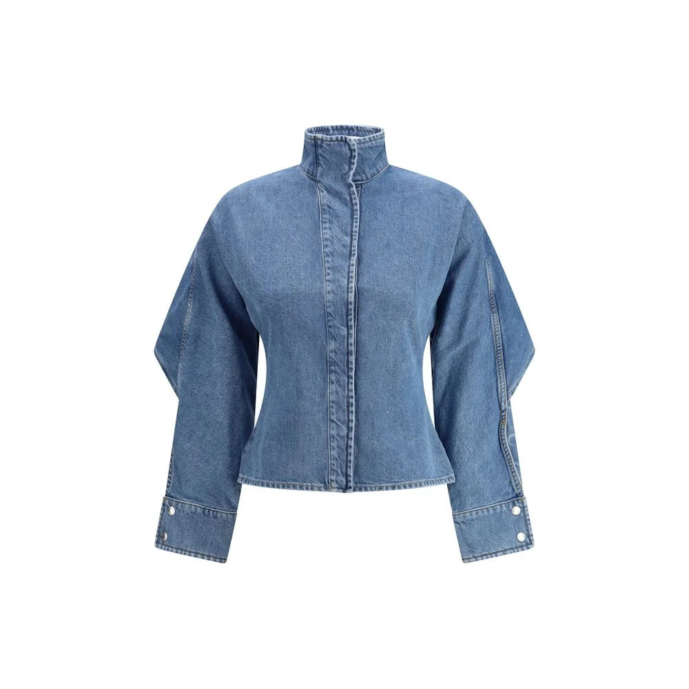 Marine Serre Blue Cotton Denim Jacket - IT38 | S