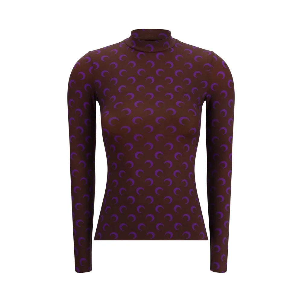 Marine Serre Brown Polyamide Top - S