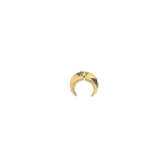 Marine Serre Crescent Moon Earring - One Size