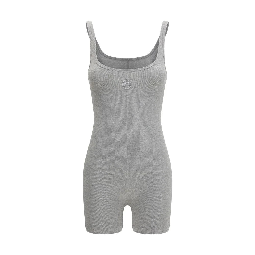 Marine Serre Gray Cotton Jumpsuit - M