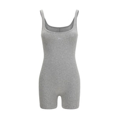 Marine Serre Gray Cotton Jumpsuit - M