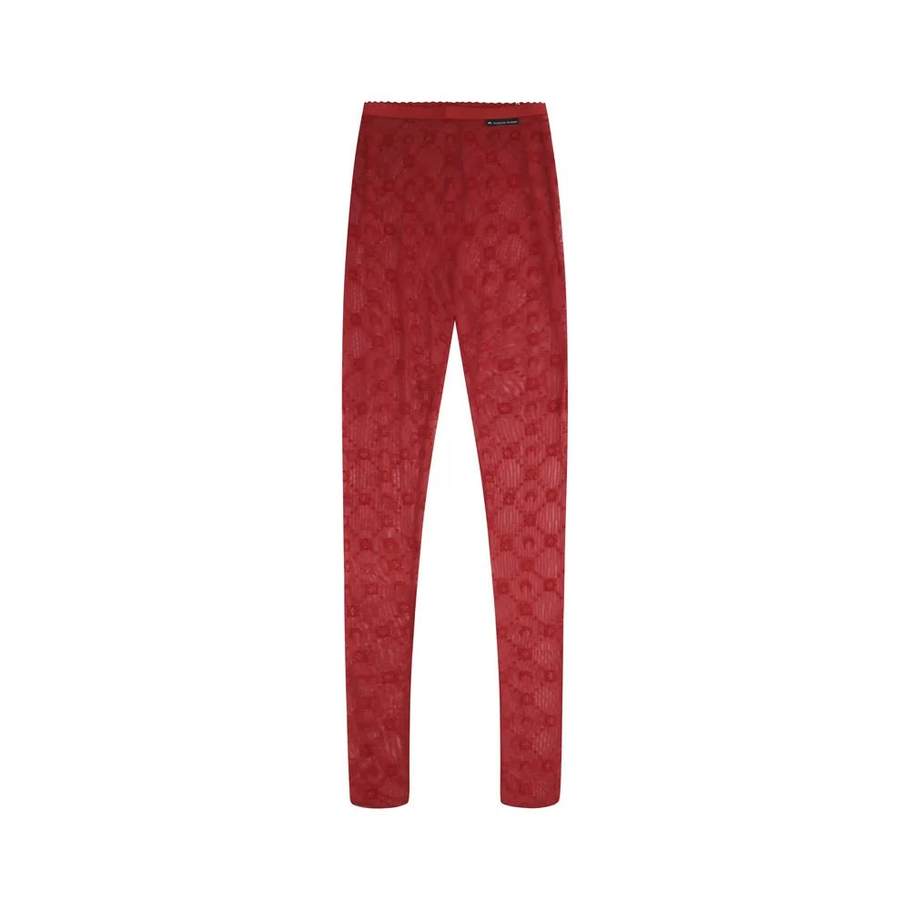 Marine Serre Red Polyamide Socks