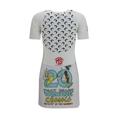 Marine Serre White Cotton Casual Dress