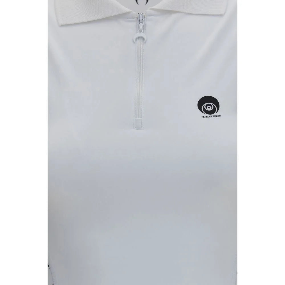 Marine Serre White Polyamide Casual Dress