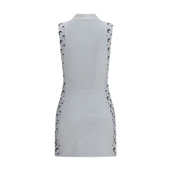 Marine Serre White Polyamide Casual Dress